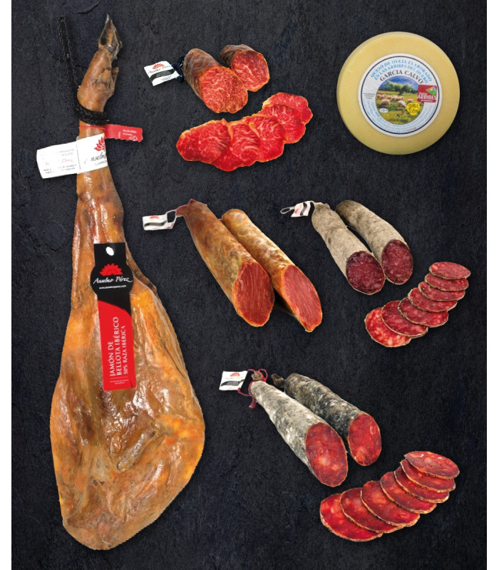 LOT JAMBON DE BELLOTA IBÉRIQUE 50% RACE IBÉRIQUE