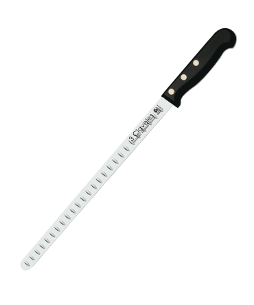 Couteau à jambon et saumon alvéolé de 30 cm 3 Claveles