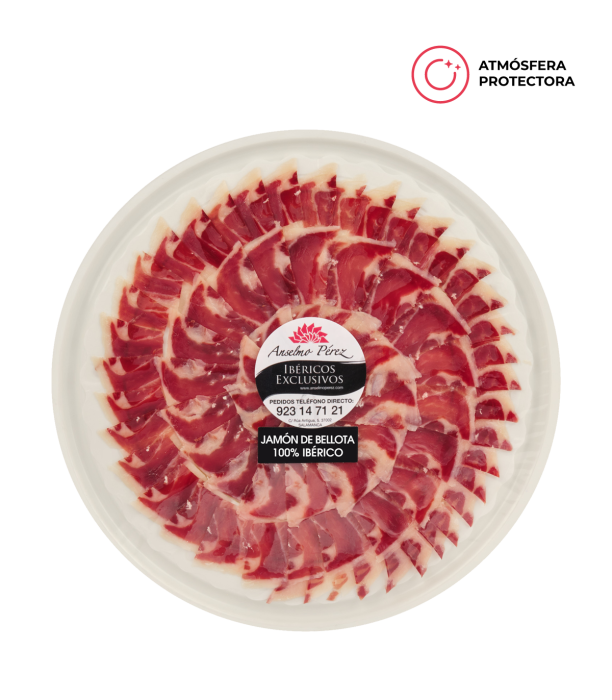100 gr. Jambon de Bellota 100% Ibérique sous Atmosphère Protectrice