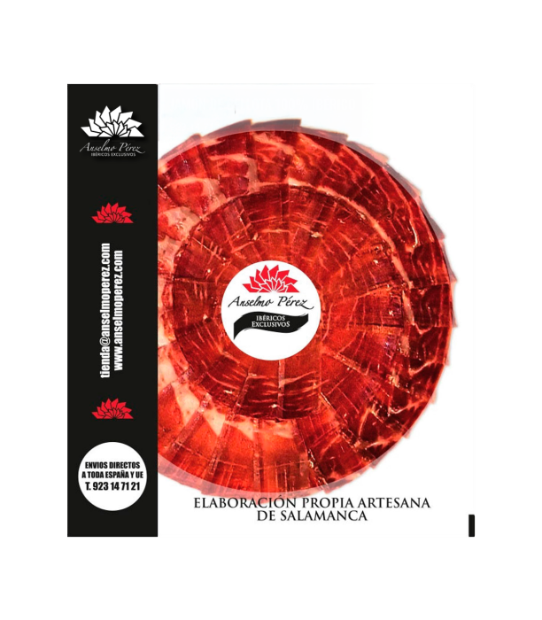 Loncheado a cuchillo de jamón de bellota 100% ibérico