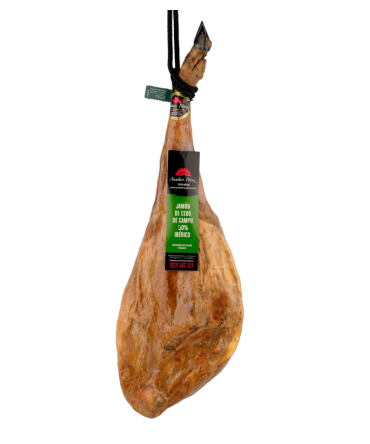 Jambon de pâturage ibérique nourri au gland, 50% race ibérique