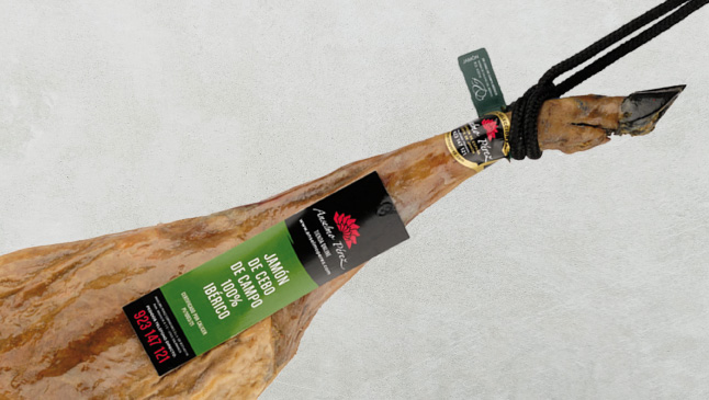 Jamón de cebo de campo ibérico 100% raza ibérica